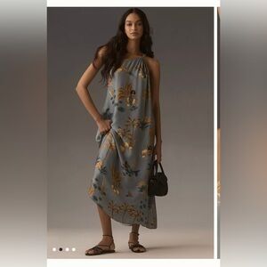 Farm Rio x Anthropologie One-Shoulder Maxi Dress- Size Large